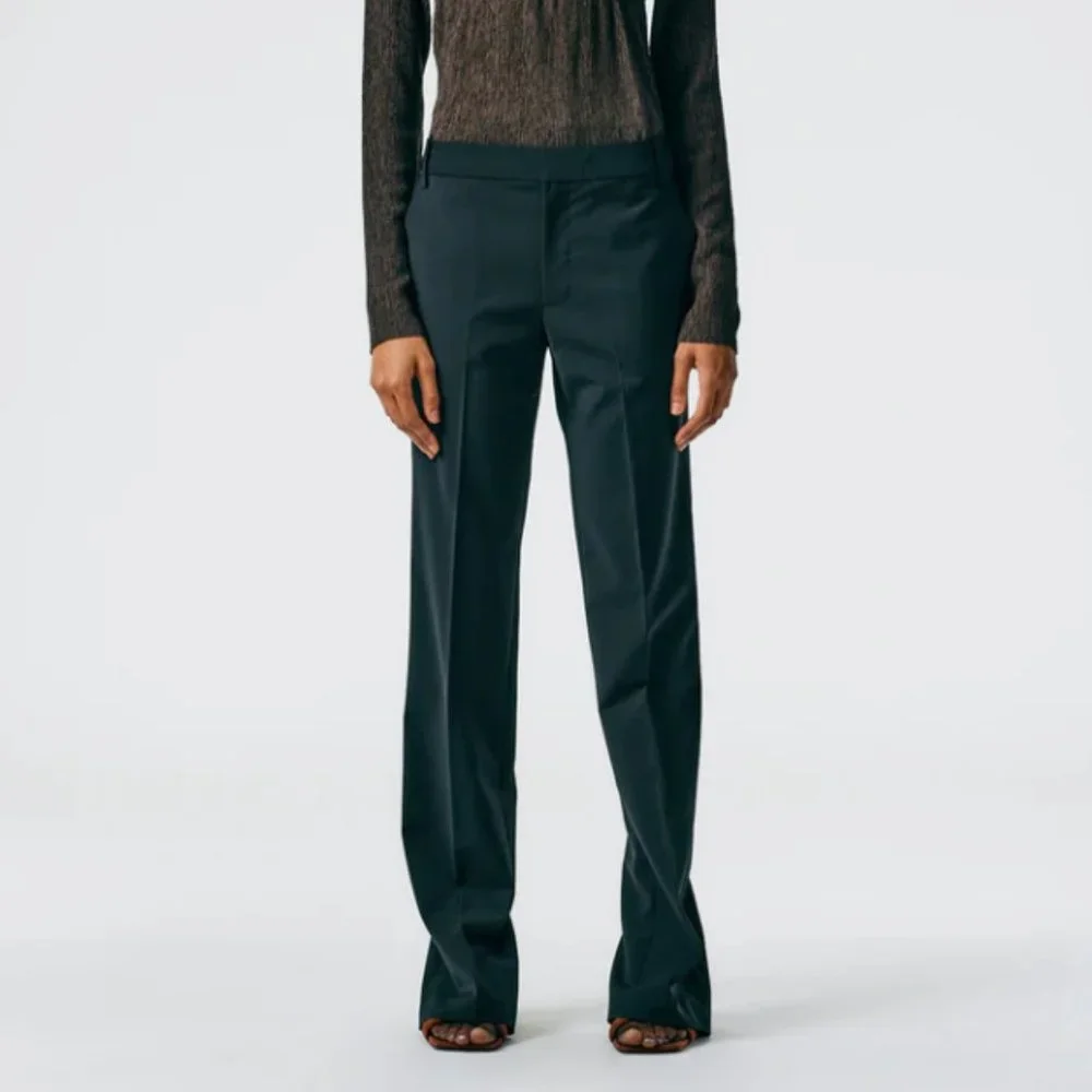 Tibi Tropical Wool Elfie Trouser with Slits - Petite - 4 - Picture 14 of 16